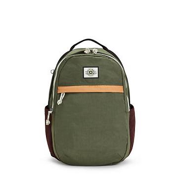 Kipling Xavi 15" Backpack Laptoptassen Olijfgroen | BE 1675DF